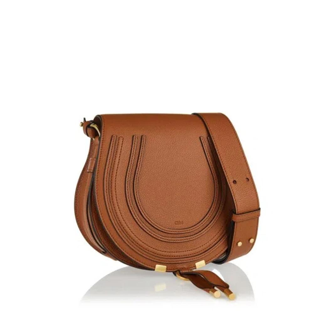 Marcie Saddle Handbag In Tan Product Image