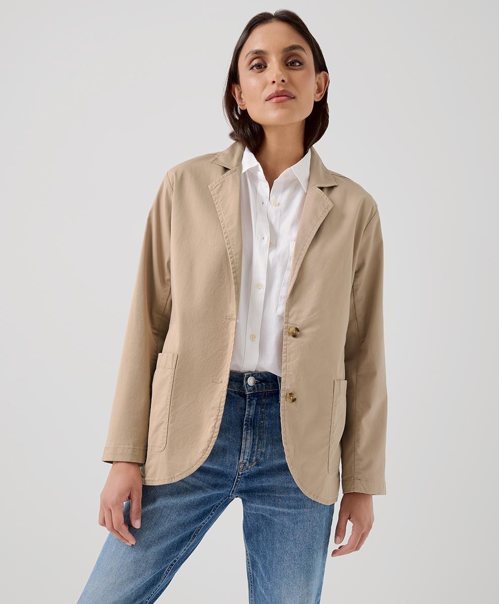 Womens Boulevard Brushed Twill Blazer 3XL Product Image