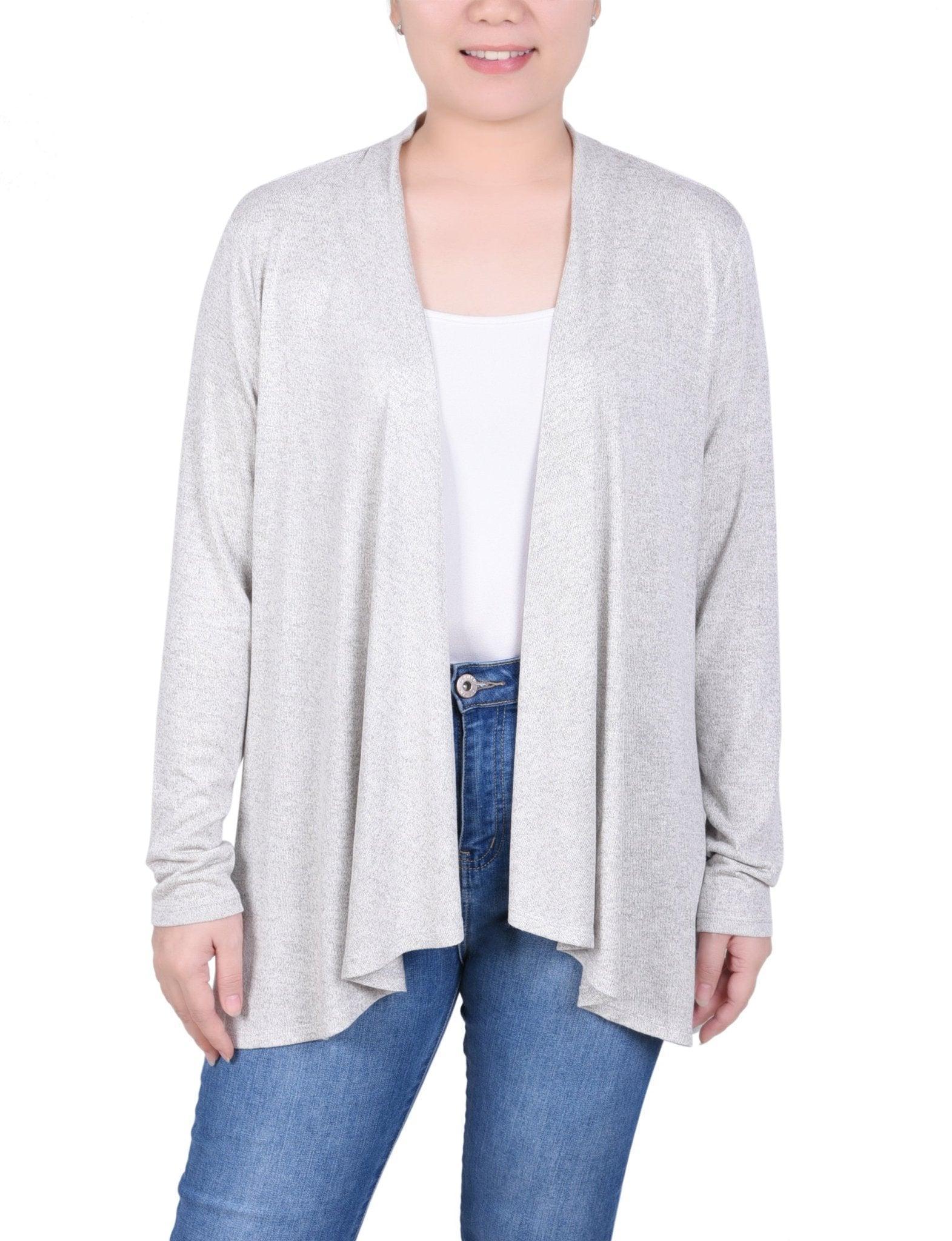 Long Sleeve Swing Cardigan - Petite Product Image