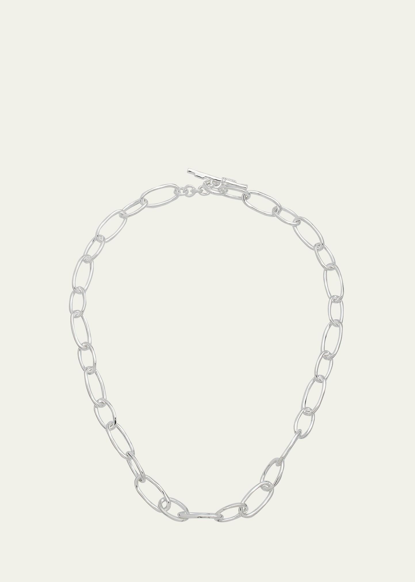 Womens Classico Sterling Silver Oval-Link Chain Necklace Product Image