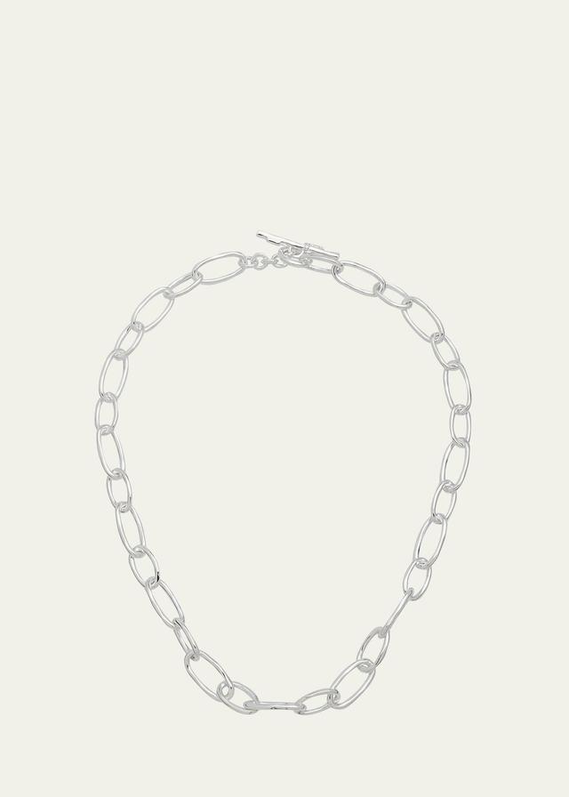 Womens Classico Sterling Silver Oval-Link Chain Necklace Product Image