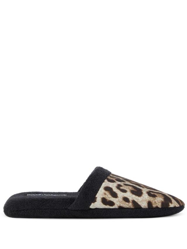 Leopardo Cotton Terry Slippers In Multicolor Product Image