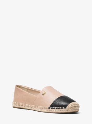 MICHAEL Michael Kors Kendrick Womens Leather Slip On Espadrilles - beige - Size: US 9.5 Product Image