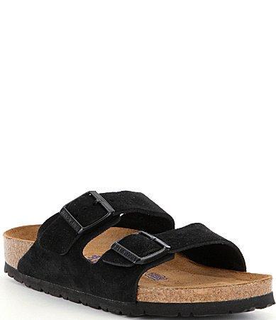 Birkenstock Womens Arizona Soft Footbed Suede Slip On Sandals Product Image