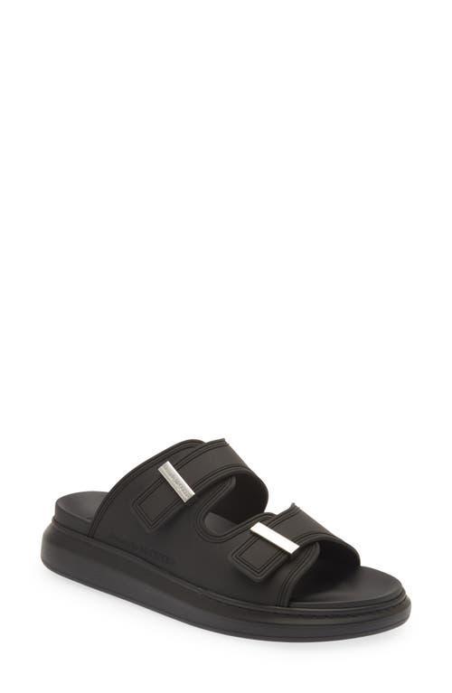 Alexander McQueen Sandal in Black & Silver - Black. Size 41 (also in ). Product Image