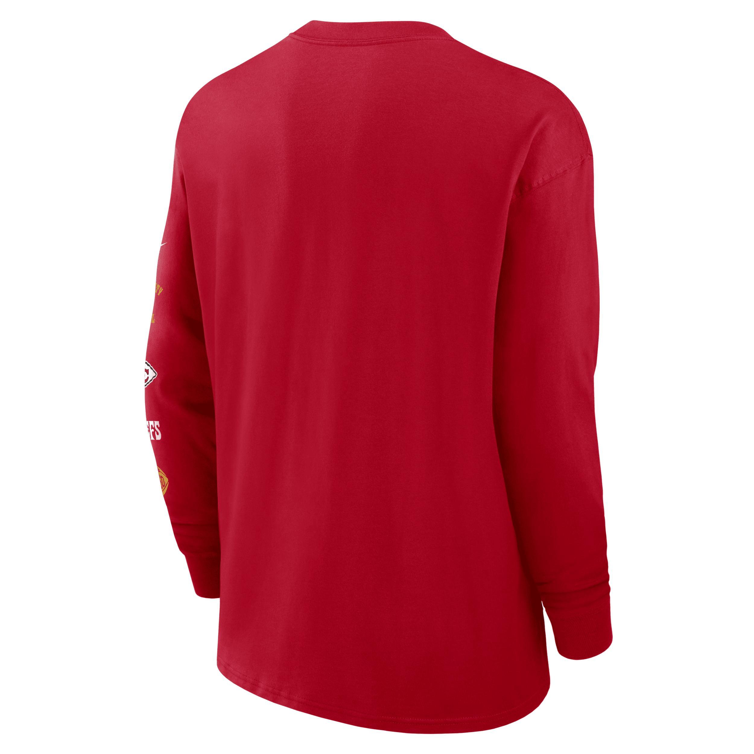 Kansas City Chiefs Rewind Max90 Pocket Nike Men's NFL Long-Sleeve T-Shirt Product Image