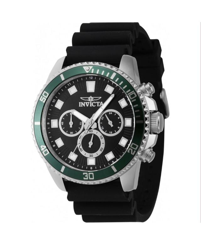 Invicta Mens 46086 Pro Diver Quartz Chronograph Black Dial Watch - Black Product Image