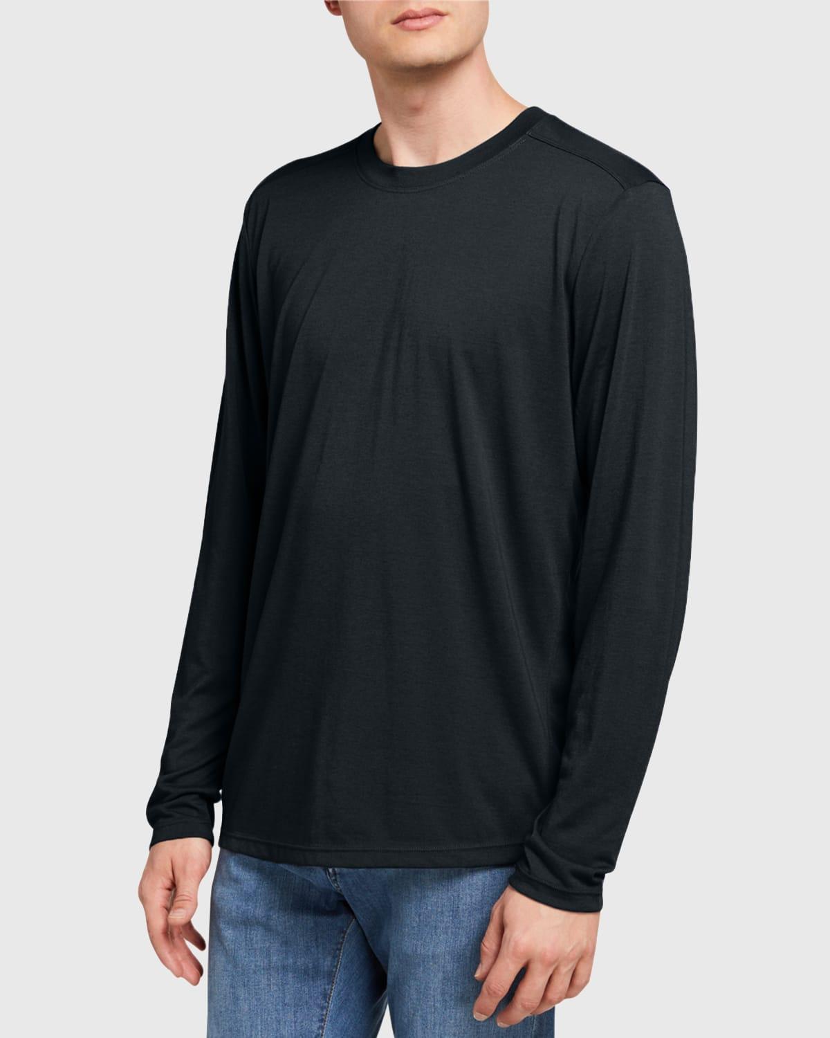 Fisher + Baker Men's Everyday Long-Sleeve T-Shirt - Size: M - NAVY Product Image