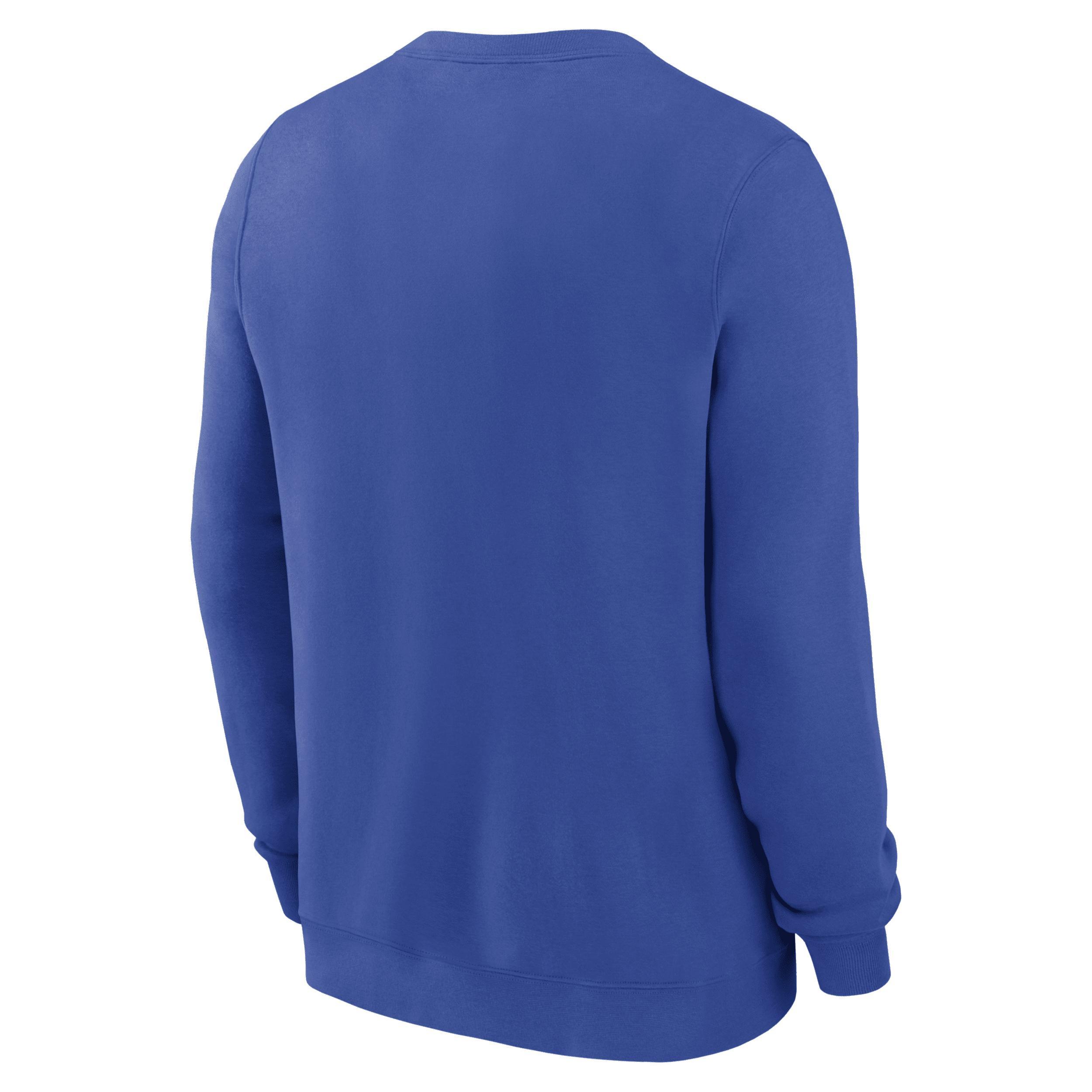 Mens Nike Royal Los Angeles Dodgers Classic Fleece Performance Pullover Sweatshirt Product Image