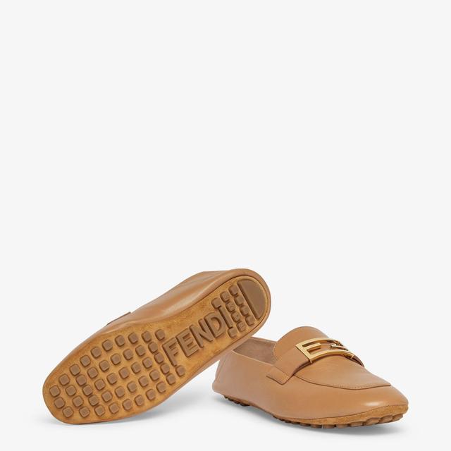 BaguetteBeige nappa-leather loafers Product Image