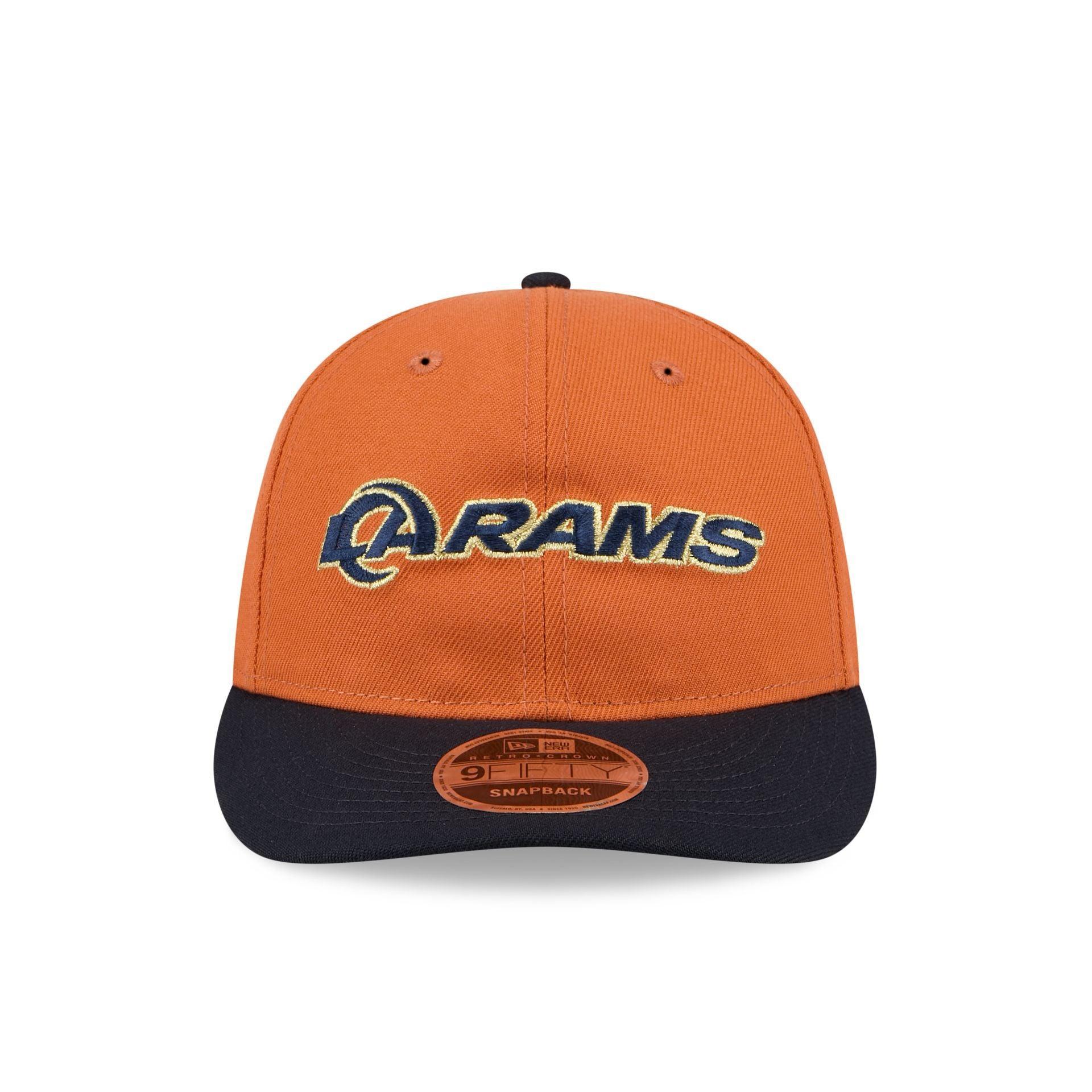 Los Angeles Rams Gold Wood Retro Crown 9FIFTY Snapback Hat Male Product Image