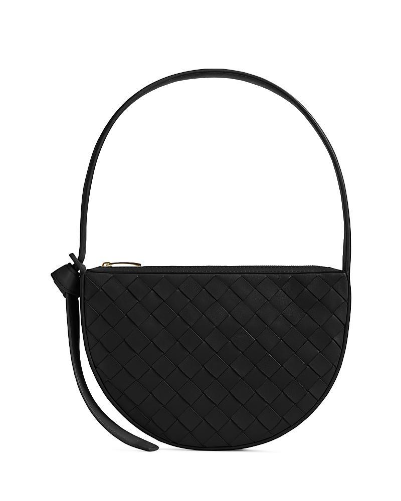 Womens Mini Crescent Intrecciato Shoulder Bag Product Image