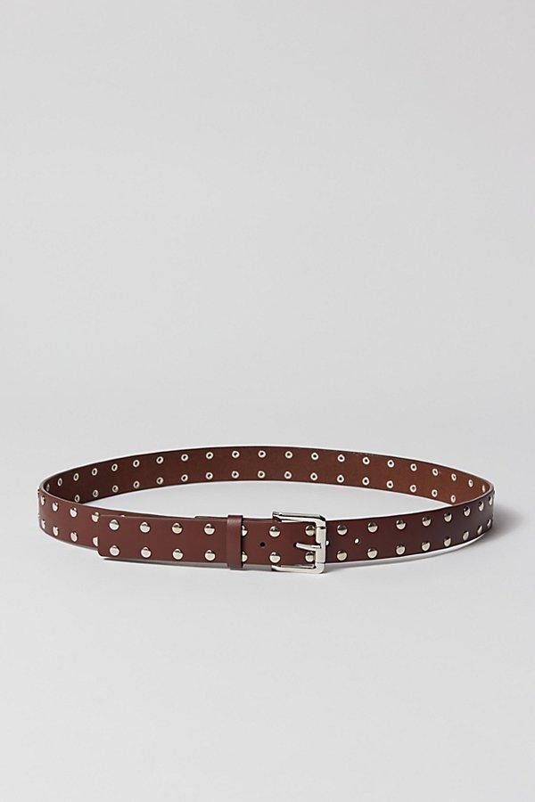 Studded Leather Belt Mens at Urban Outfitters Product Image