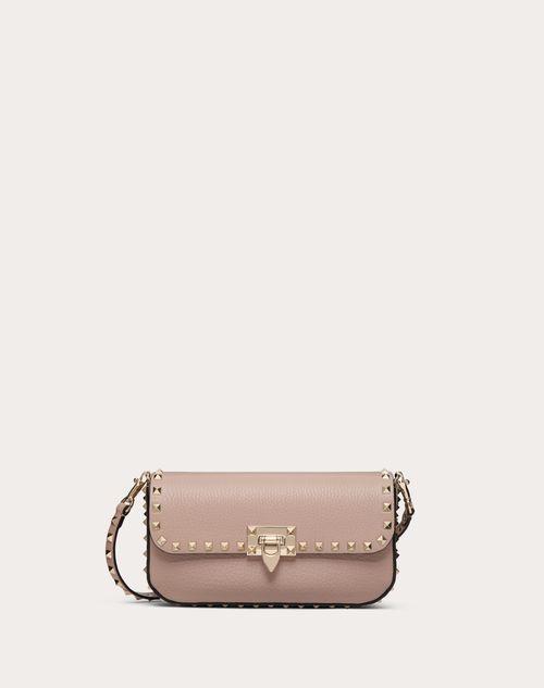 VALENTINO GARAVANI ROCKSTUD GRAINY CALFSKIN SHOULDER BAG  Product Image