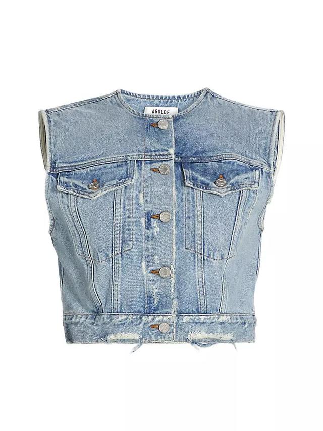 Leo Denim Vest Product Image