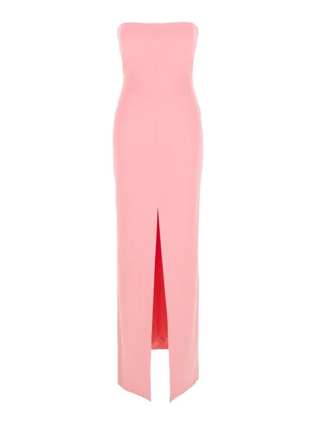 SOLACE LONDON Bysha Maxi Dress In Pink Product Image