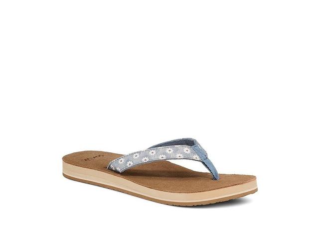 Sanuk Happy Placer Daisy (White Daisy) Women's Shoes Product Image