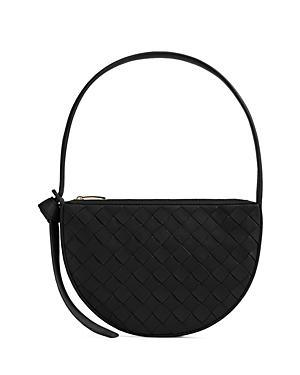 Womens Mini Crescent Intrecciato Shoulder Bag Product Image