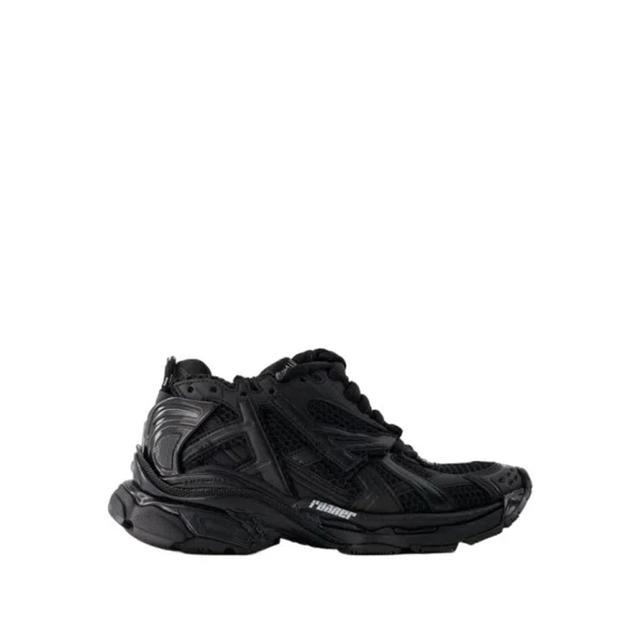 BALENCIAGA Runner Mesh Sneakers In Black Product Image