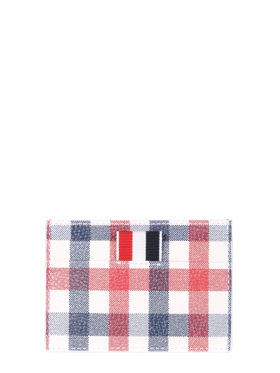 THOM BROWNE Card Holder With Logo In Multicolour Product Image