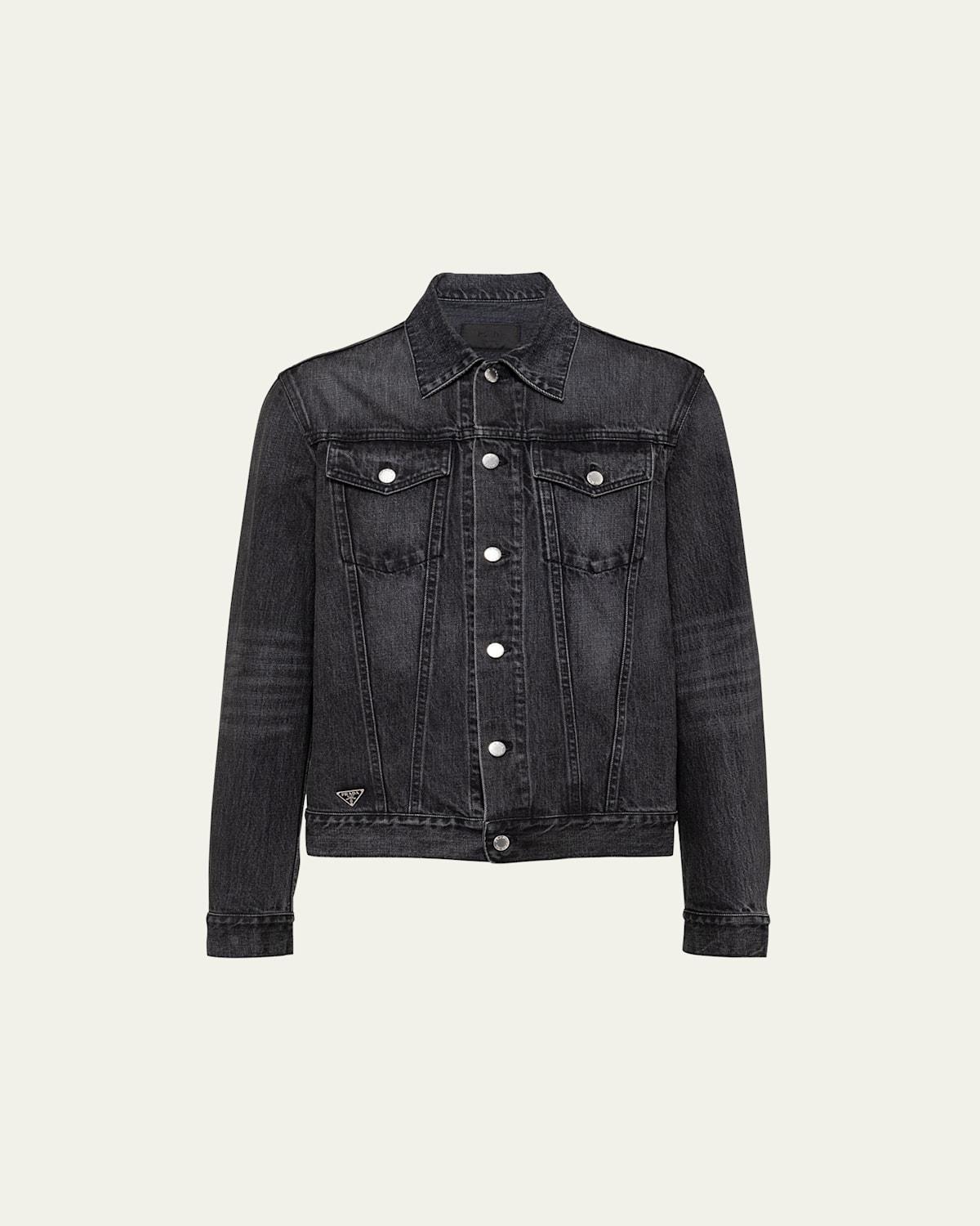 Mens Denim Trucker Jacket Product Image