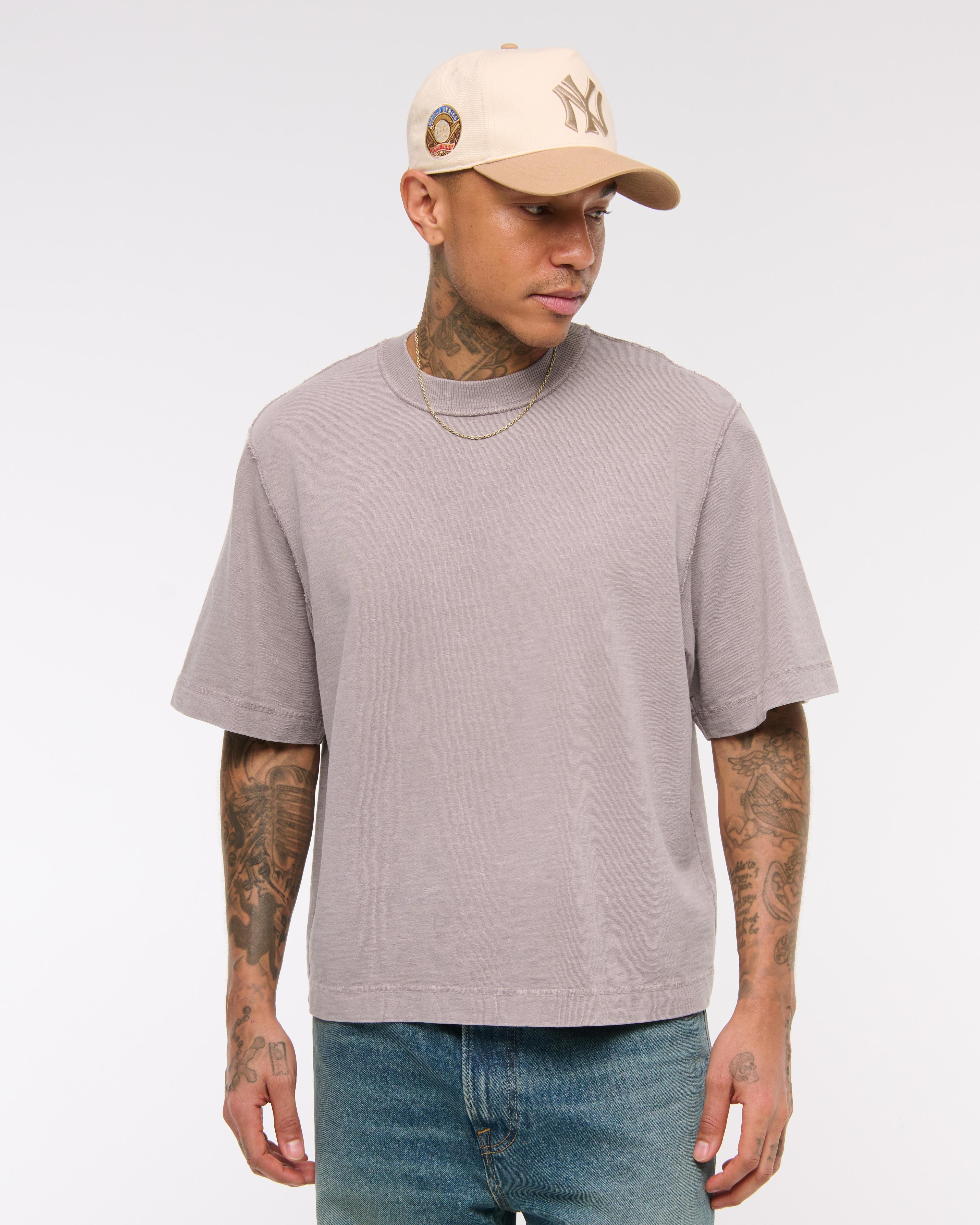 Premium Heavyweight Slub Cropped Tee Product Image