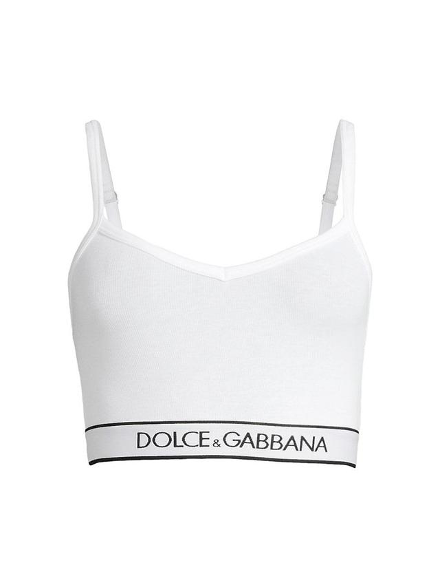 Womens Logo Band Crop Top Product Image