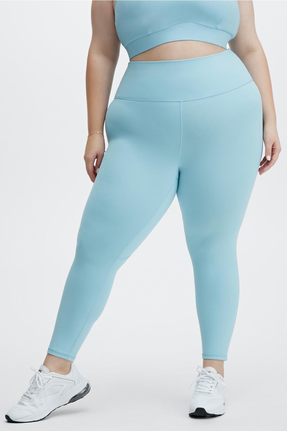 Fabletics Define High-Waisted 7/8 Legging Womens blue plus Size 3X Product Image