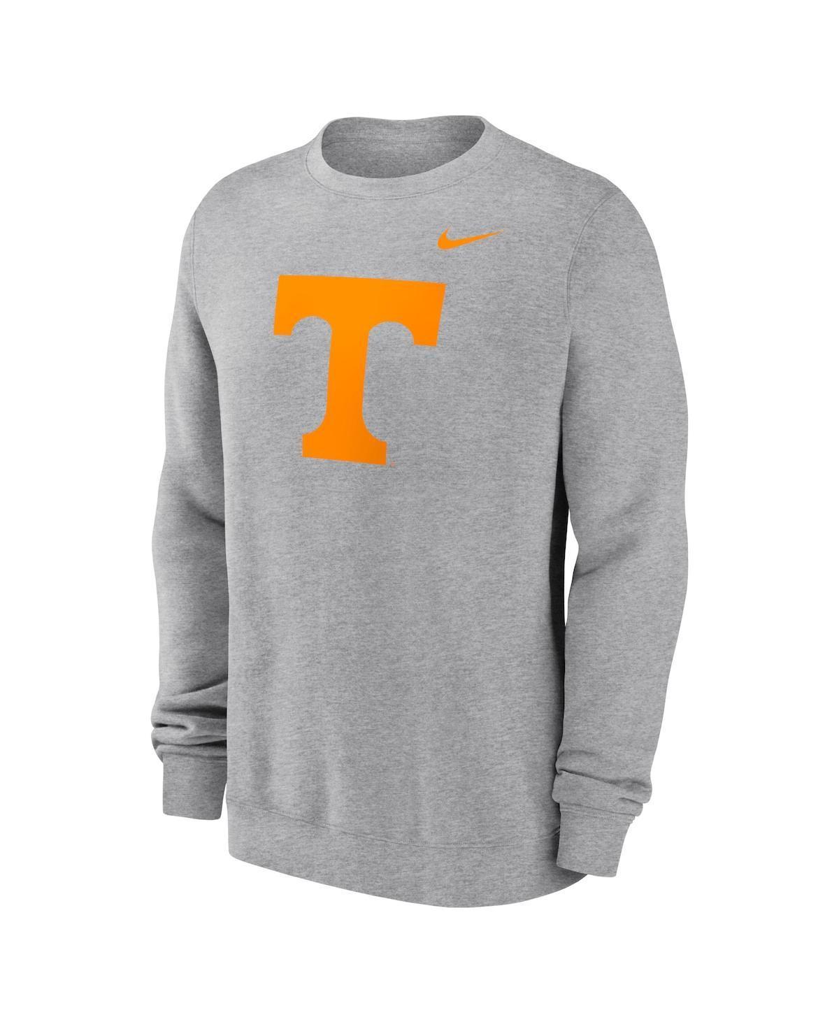 NIKE Men's Heather Gray Tennessee Volunteers Primetime Evergreen Fleece Pullover Sweatshirt Product Image