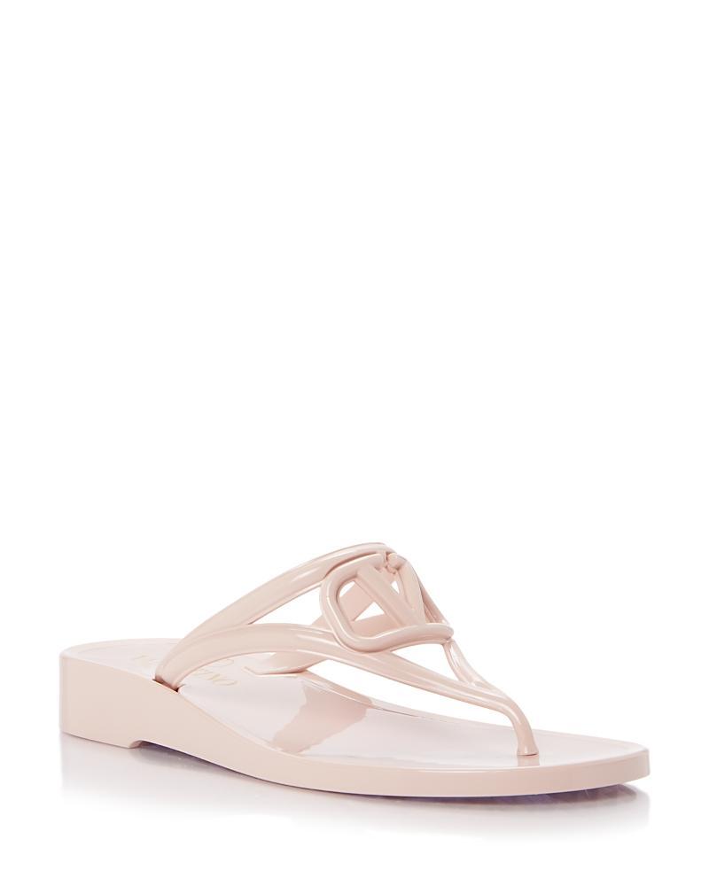 Valentino Garavani VLOGO Jelly Wedge Flip Flop Product Image