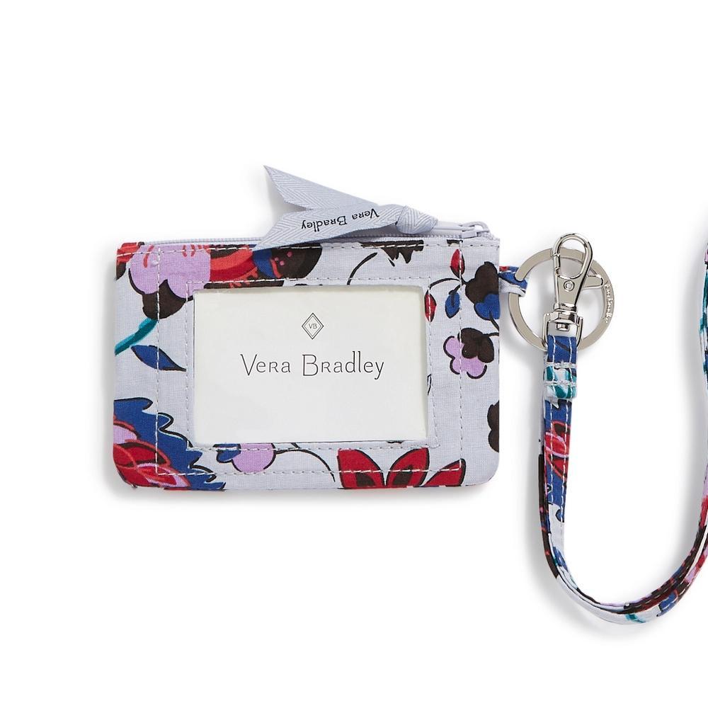 Vera Bradley Women's Outlet Cotton Zip ID and Lanyard Vineyard Floral Product Image