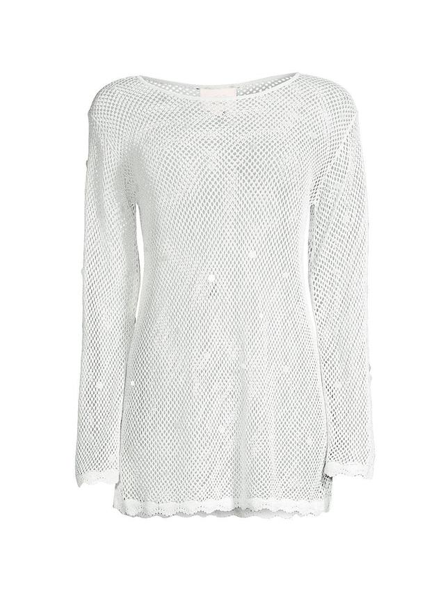 Womens Greer Mesh Knit Sequin Tunic Product Image