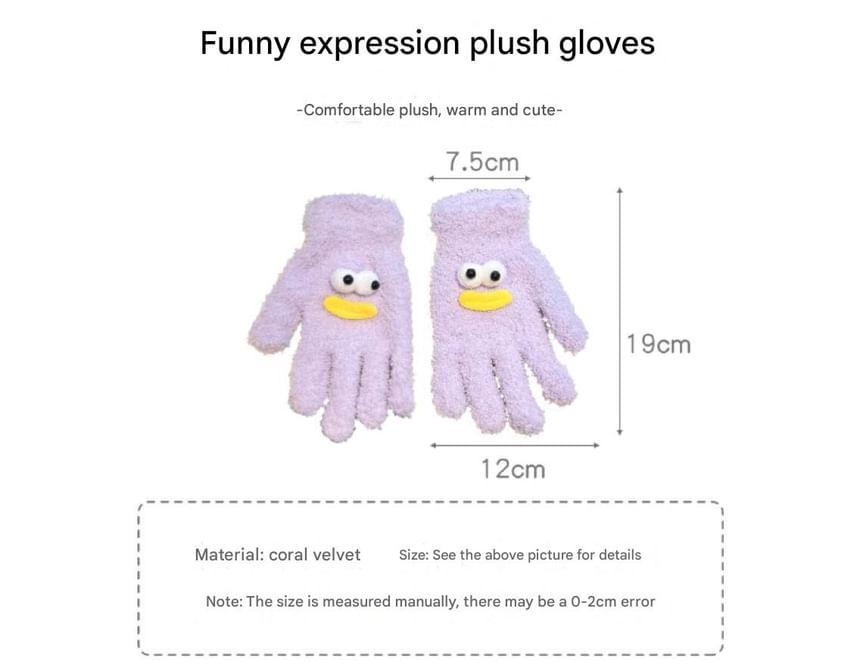 Monster Coral Fleece Gloves Product Image