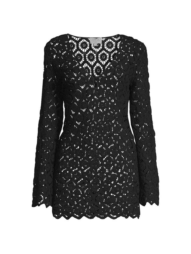 Womens Miley Cotton Lace Cover-Up Minidress Product Image