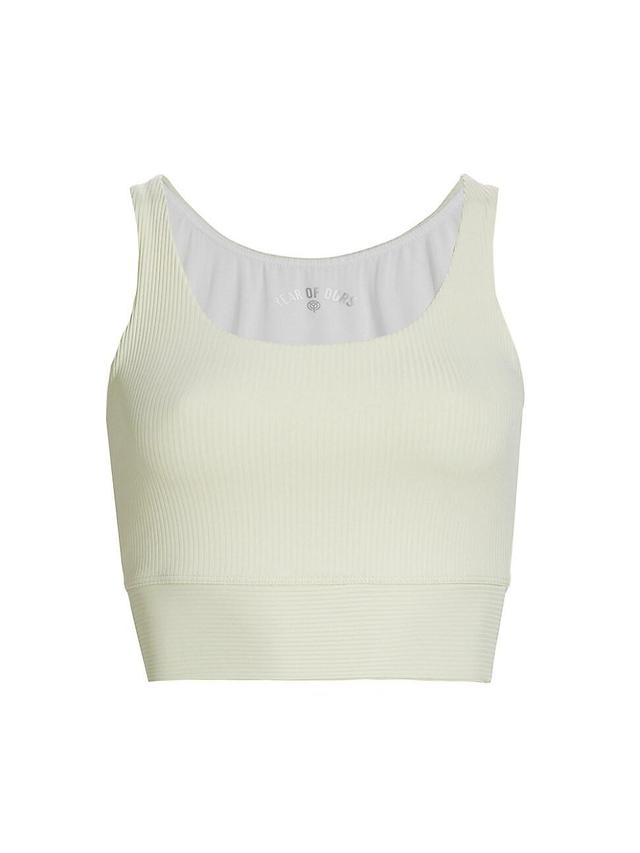 Womens Ribbed Gym Racerback Bra Product Image