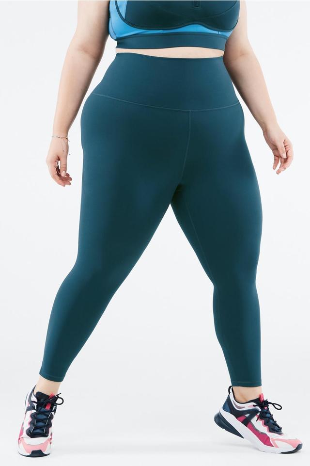 Fabletics Define Ultra High-Waisted 7/8 Legging Womens blue plus Size 3X Product Image