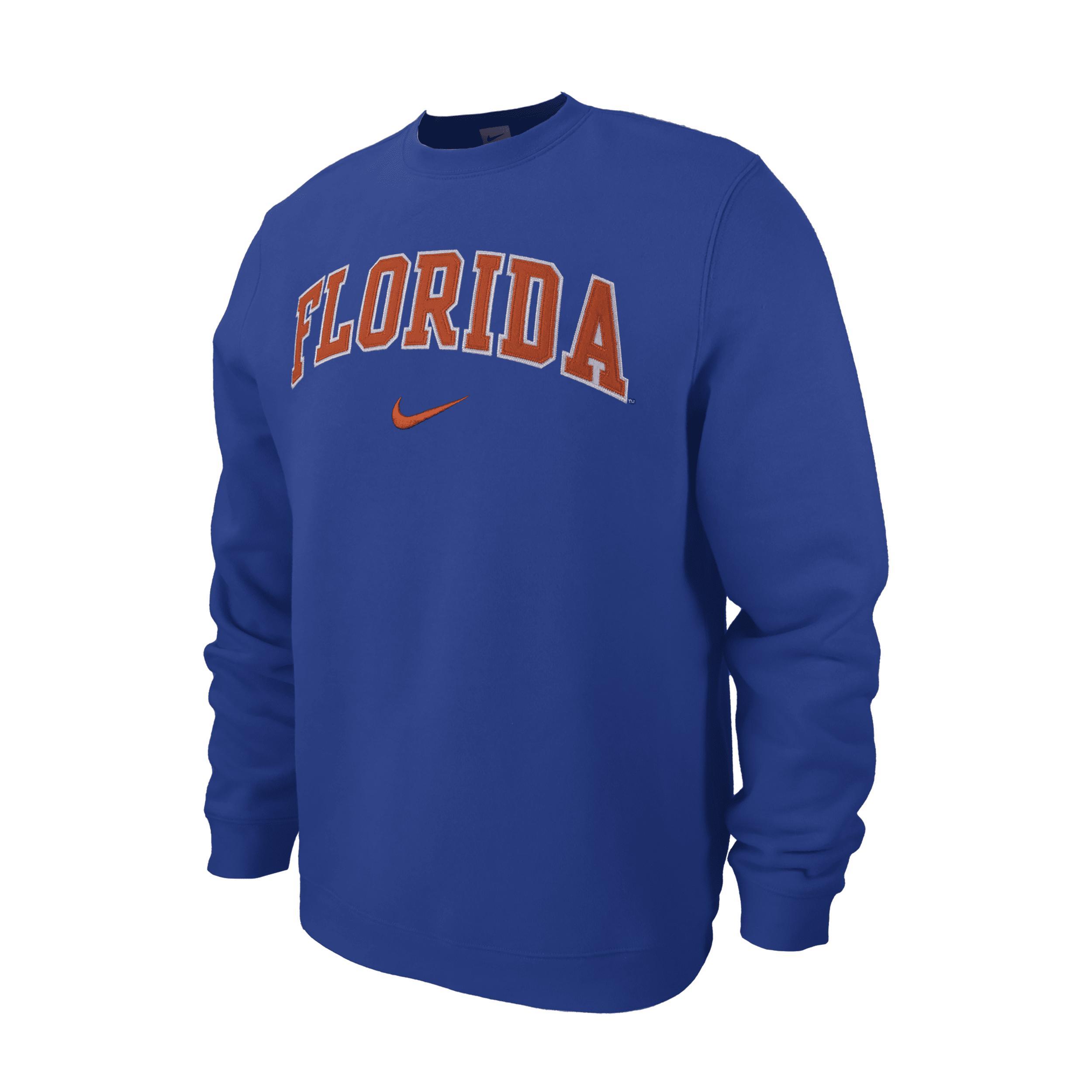 Florida Club Fleece Nike Mens College Crew-Neck Sweatshirt Product Image