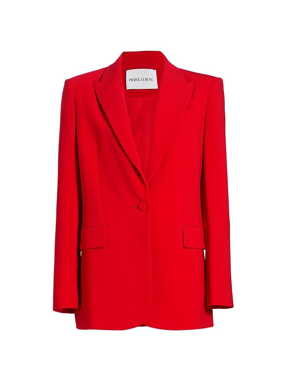 Womens Stretch Crepe Boyfriend Blazer Product Image