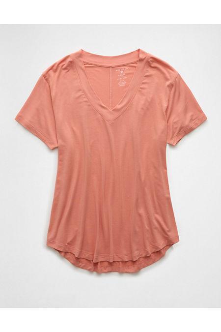 AE Soft Sexy Oversized V-Neck T-Shirt Women's Product Image