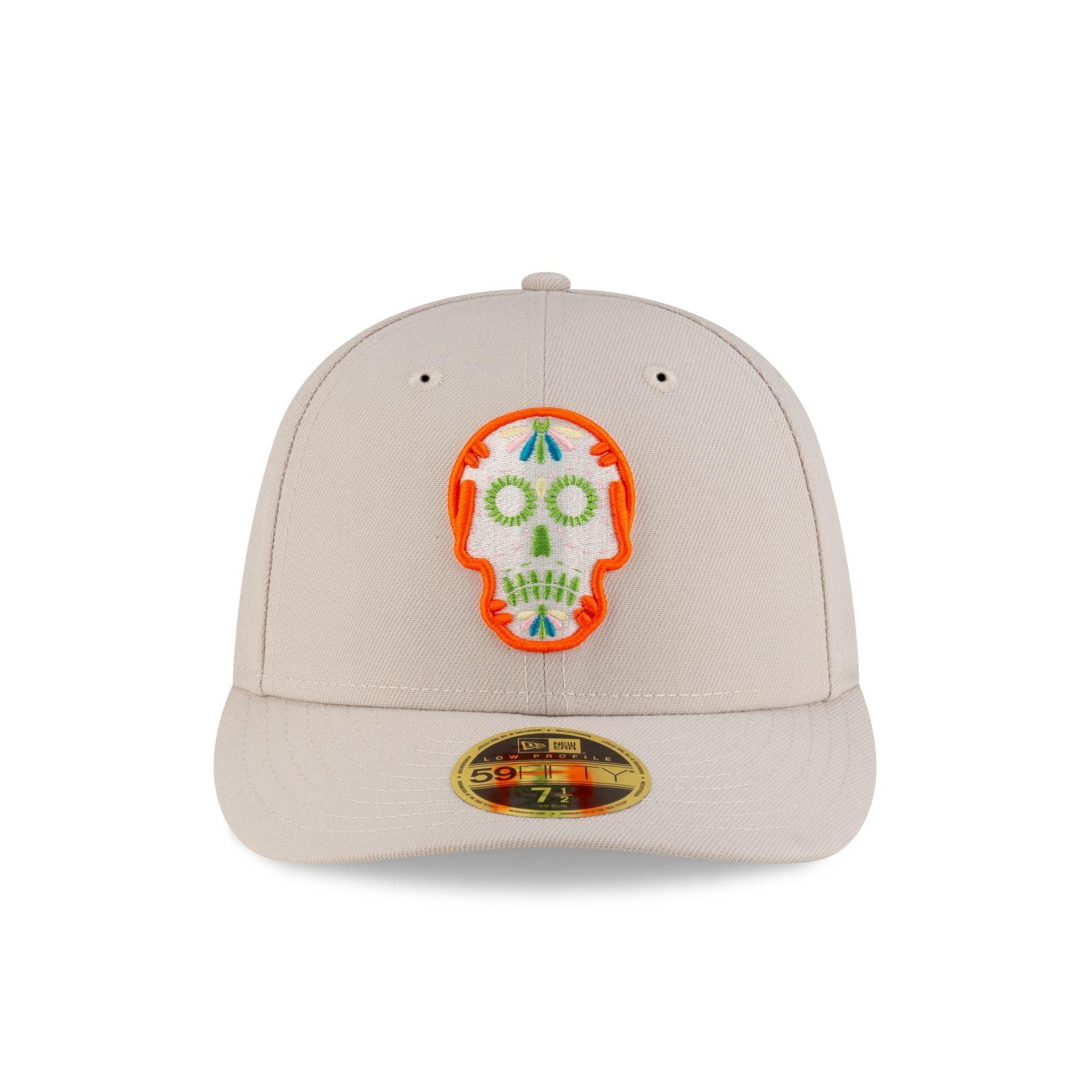 New Era Cap Day of the Dead Sugar Skull Low Profile 59FIFTY Fitted Hat Male Product Image