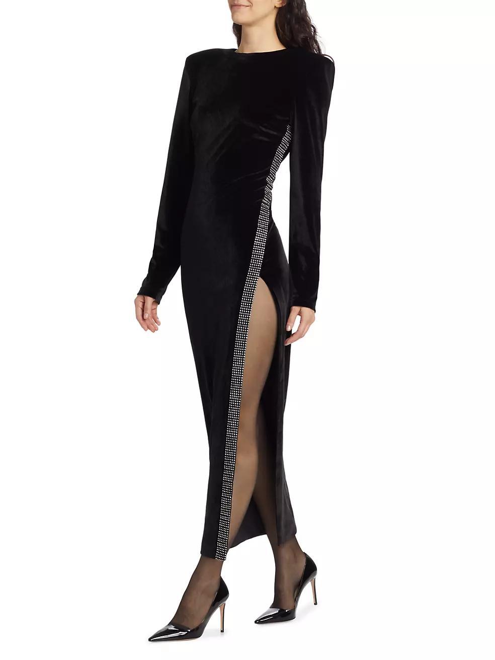 Maxine Hotfix Crystal Maxi Dress Product Image