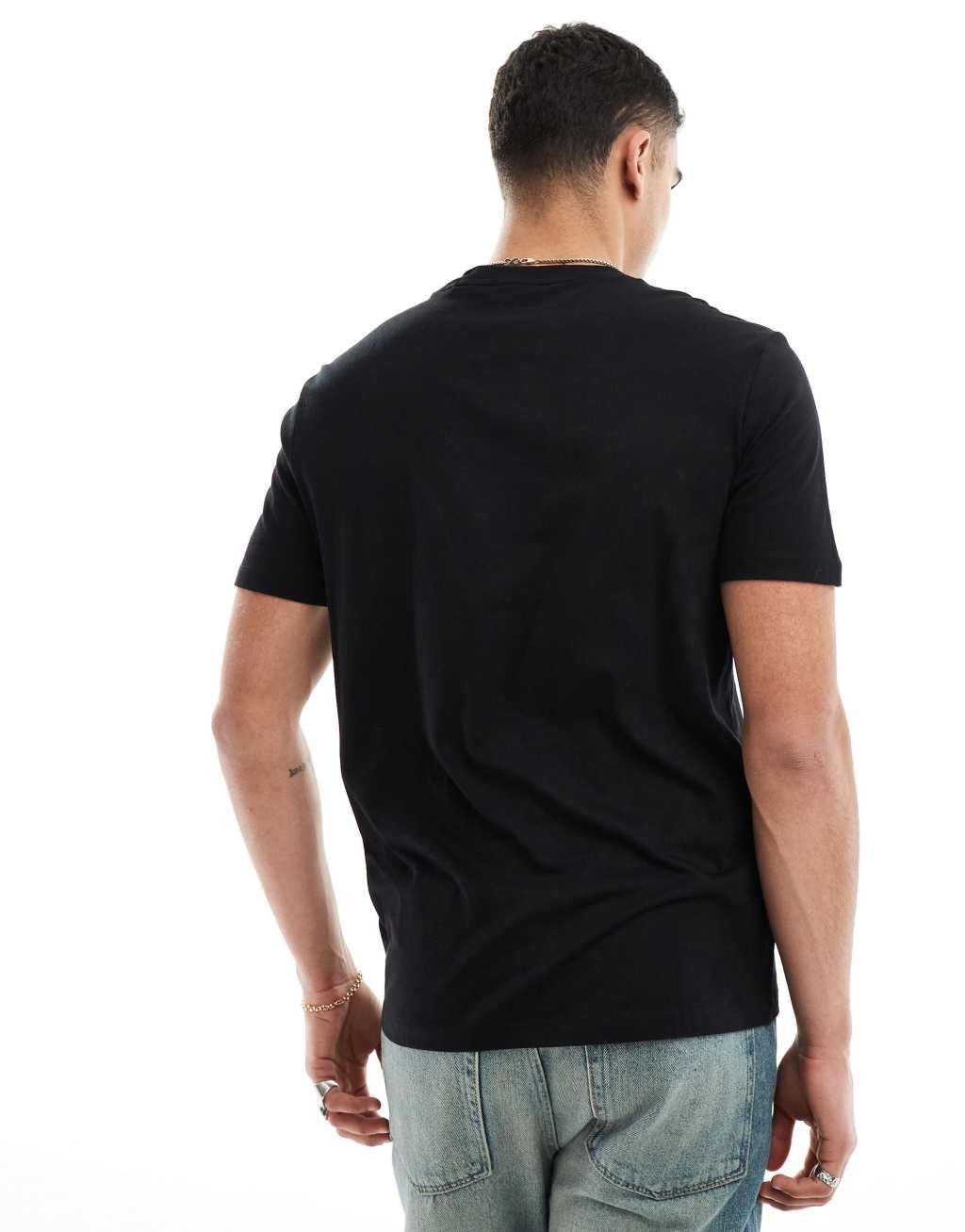 HUGO RED Dulive logo T-shirt in black Product Image