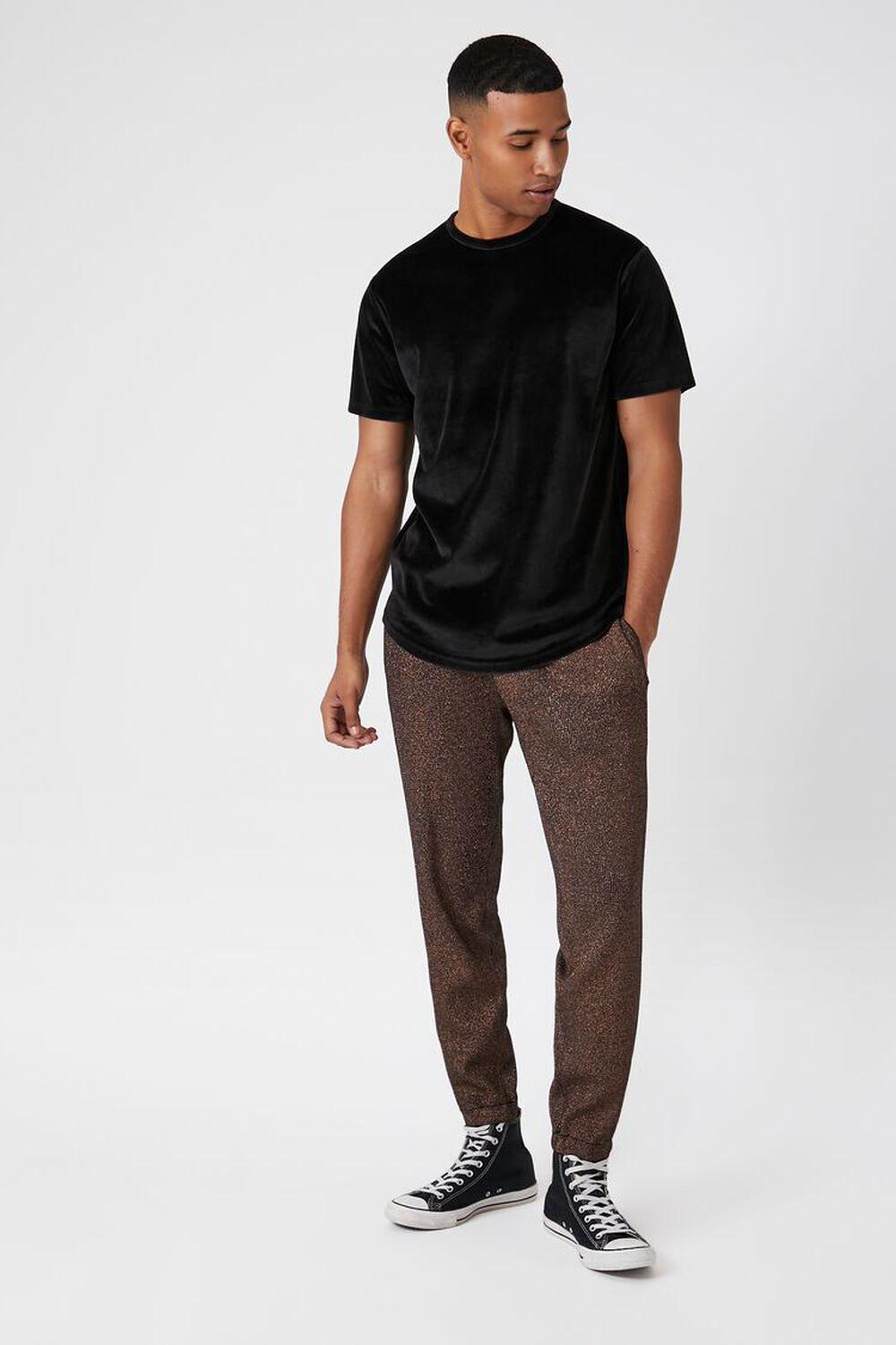 Glitter Knit Slim-Fit Joggers | Forever 21 Product Image