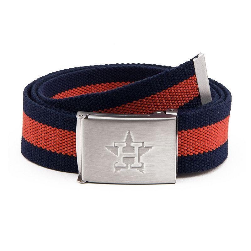 Mens Houston Astros Fabric Belt - Red Product Image