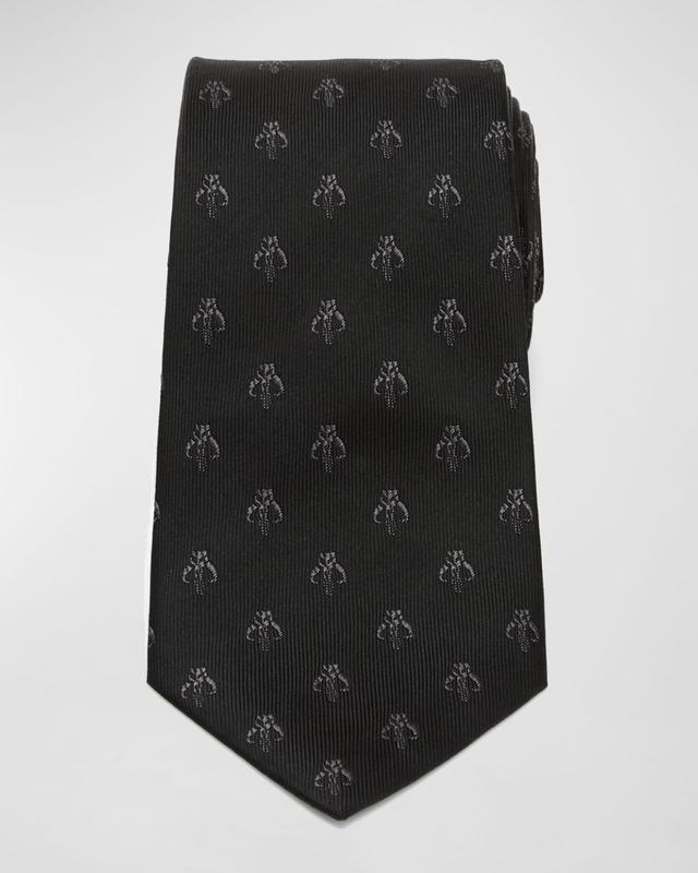 Mens Star Wars Mandalorian Silk Tie Product Image