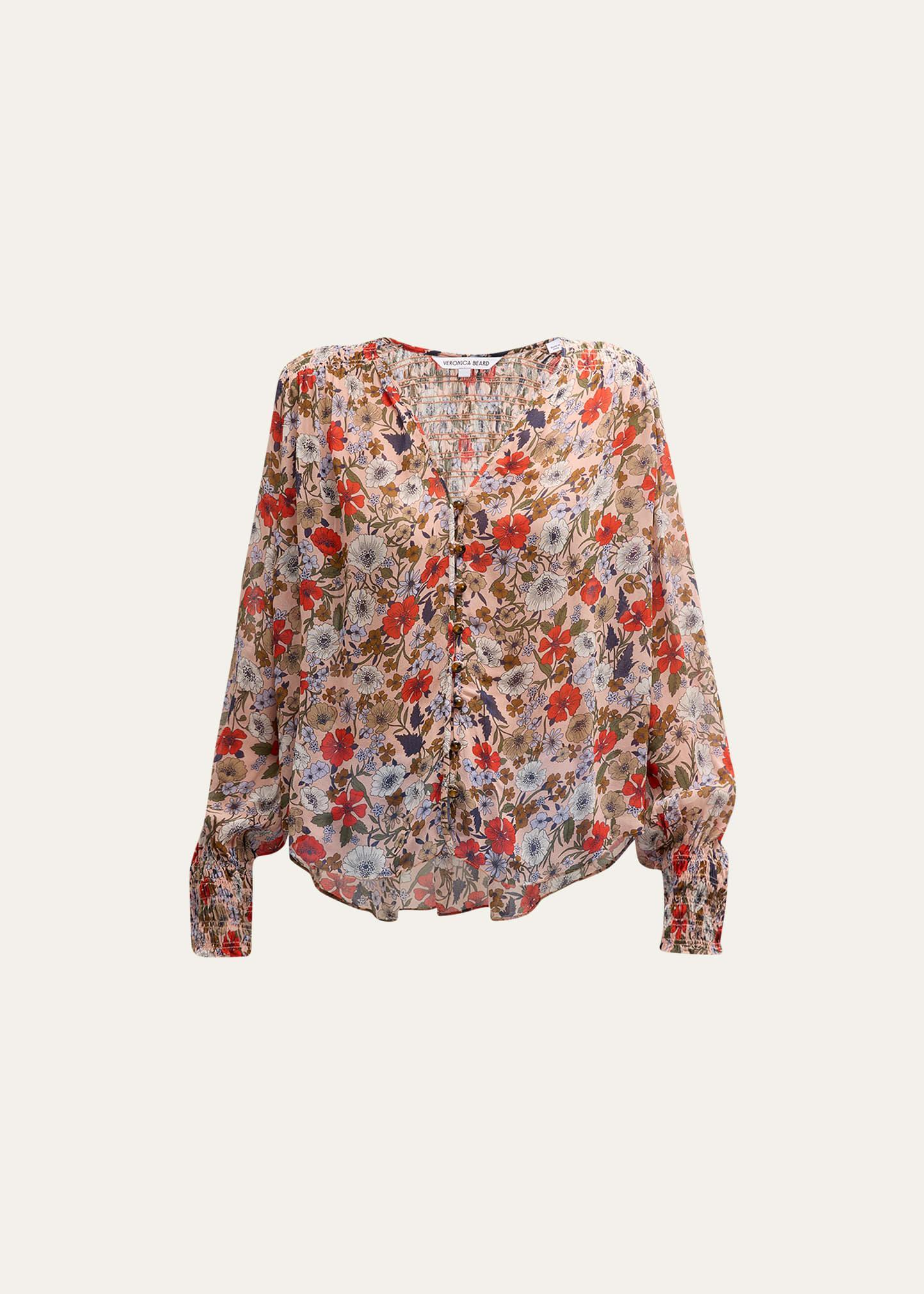 Veronica Beard Neha Floral Print Top Product Image