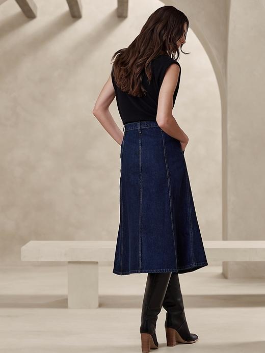 Pia Denim Midi Skirt Product Image