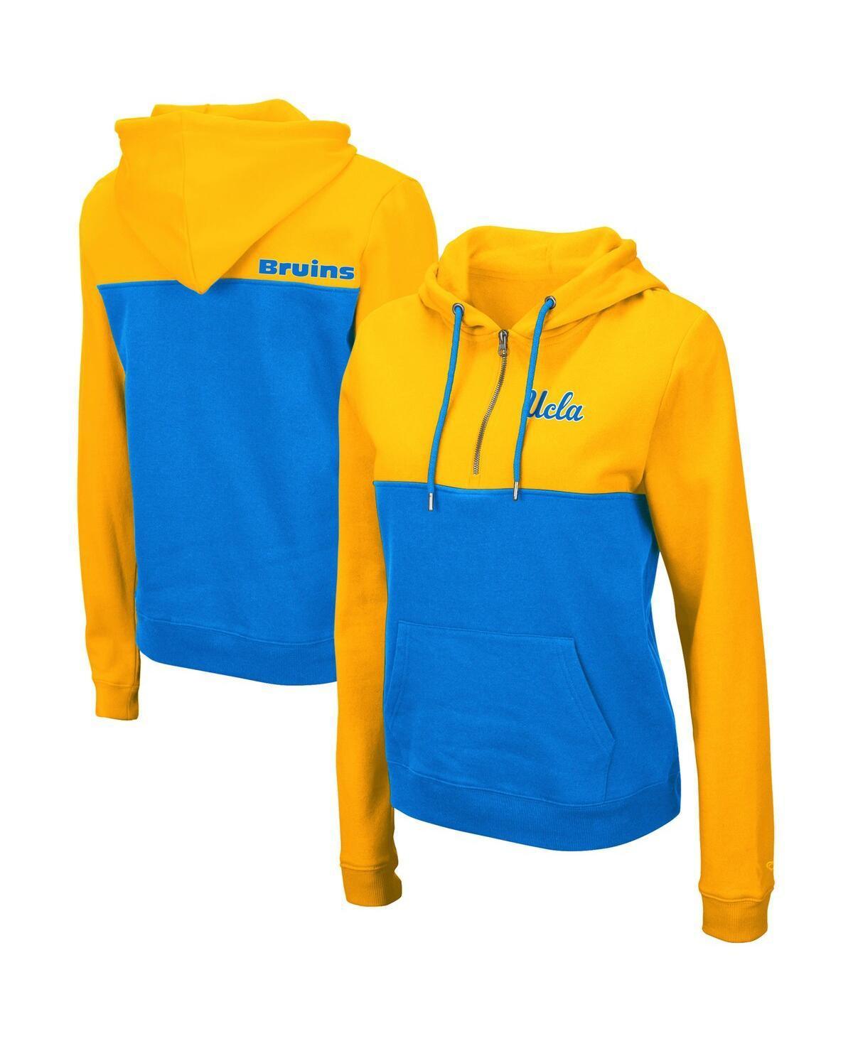 Womens Colosseum /Blue UCLA Bruins Aidan Lightweight Half-Zip Hoodie Product Image