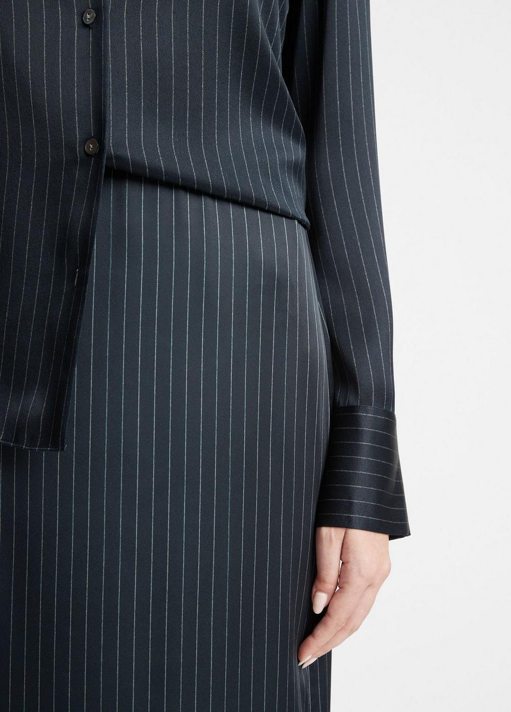 Pinstripe Lean Pencil Skirt Product Image