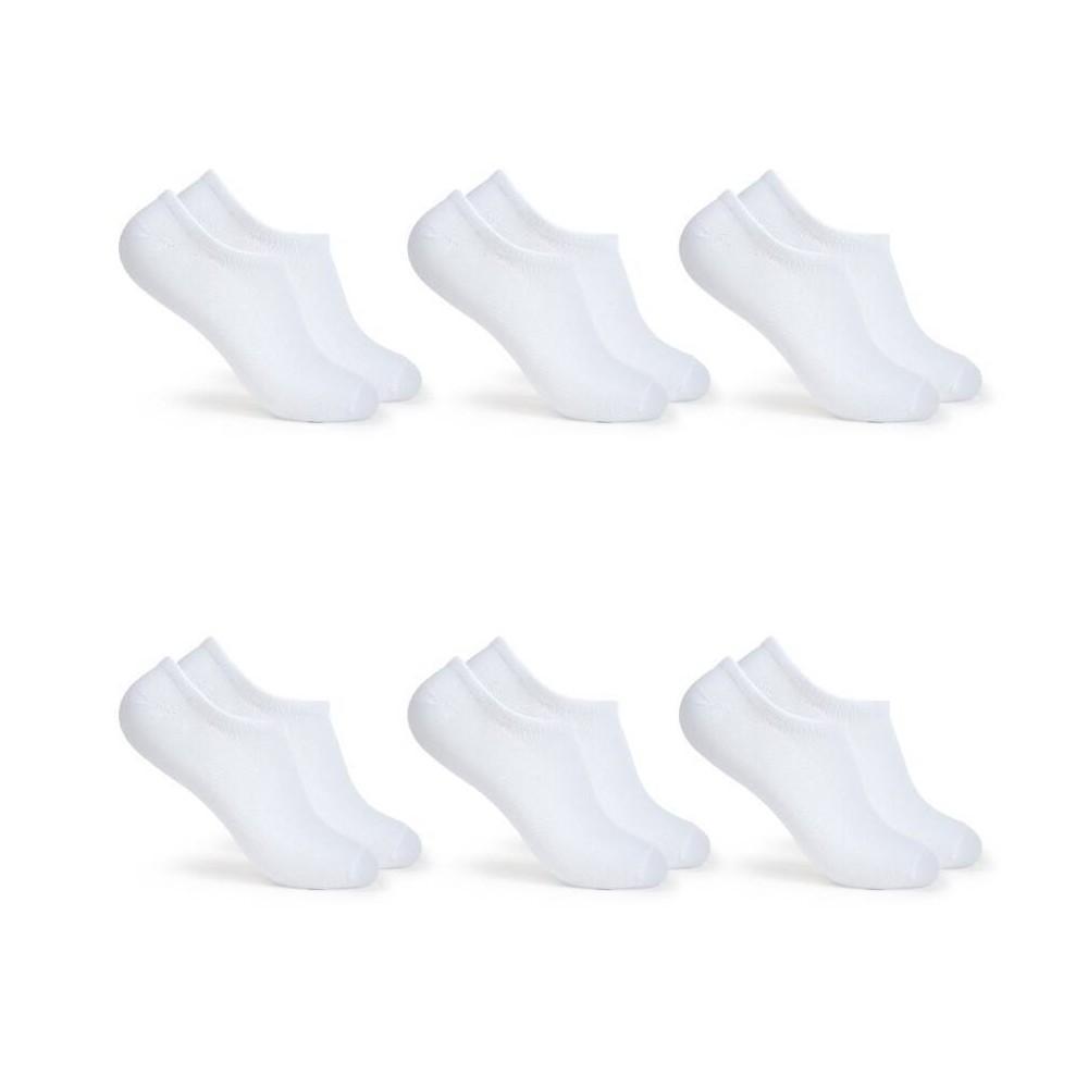 Fruit of the Loom Womens Breathable Lightweight 6pk Liner Athletic Socks - White 4-10 Product Image